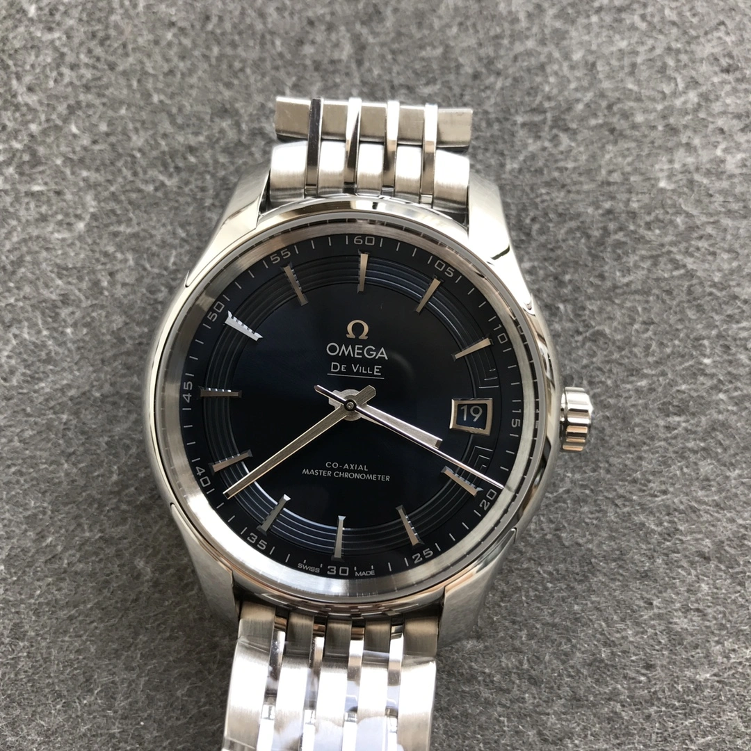 Practical CBD Factory Omega De Ville Hour Vision 41mm Blue Dial Steel Bracelet (433.10.41.21.03.001) 1:1 Super Clone -DD8900 Movement 332